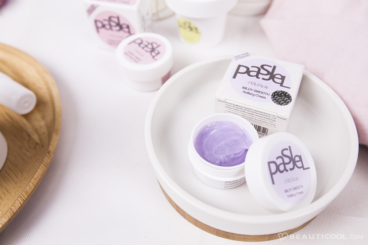 Pasjel, ครีม Pasjel, ครีม Pasjel สีม่วง, Pasjel Mildy Smooth, Pasjel Mildy Smooth #Axillary Cream (Purple) 10 g.