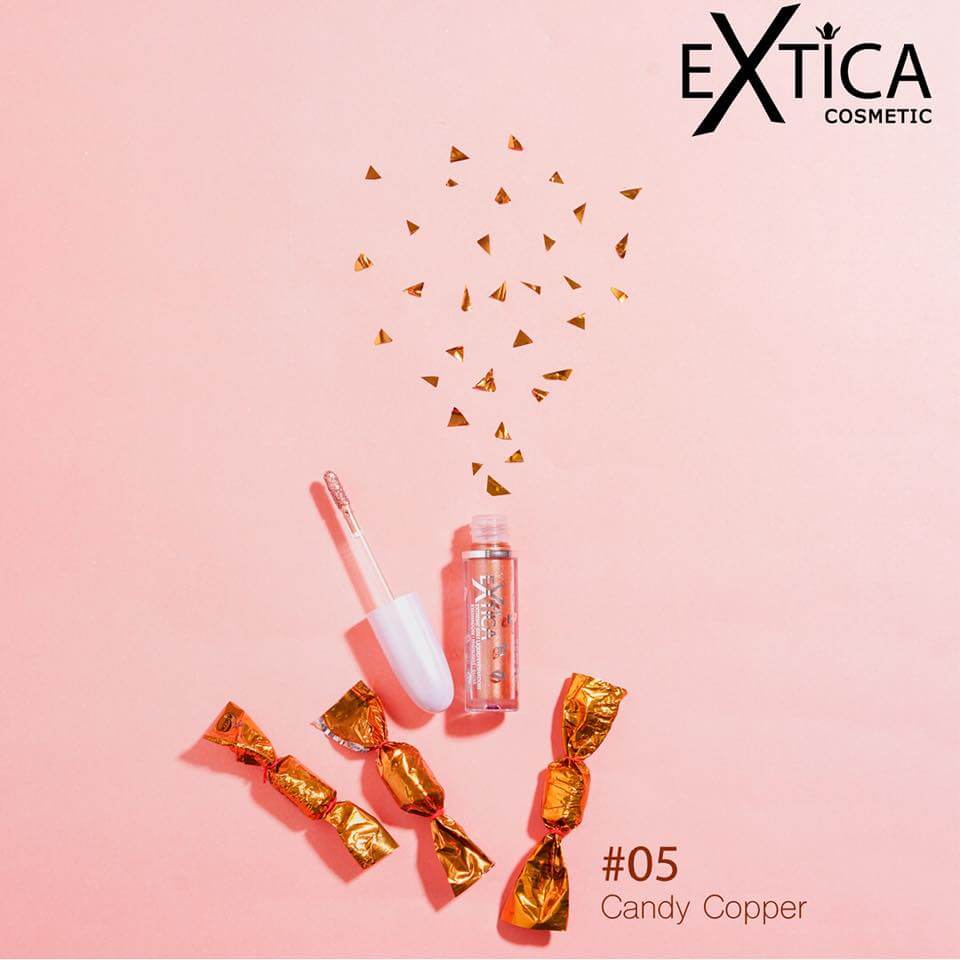 Extica,Extica Eyeshadow,Extreme 3in1 Liquid Eyeshadow #05CandyCopper,เอ็กติก้า,ลิควิดอายแชร์โดว์,อายแชโดว์,Eyeshadow,รีวิวอายชาโดว์