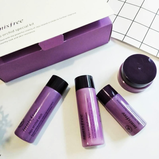 Innisfree, Innisfree Jeju Orchid, Innisfree Jeju Orchid Special Kit, Innisfree Jeju Orchid Special Kit 4 Items, Innisfree Jeju Orchid รีวิว 