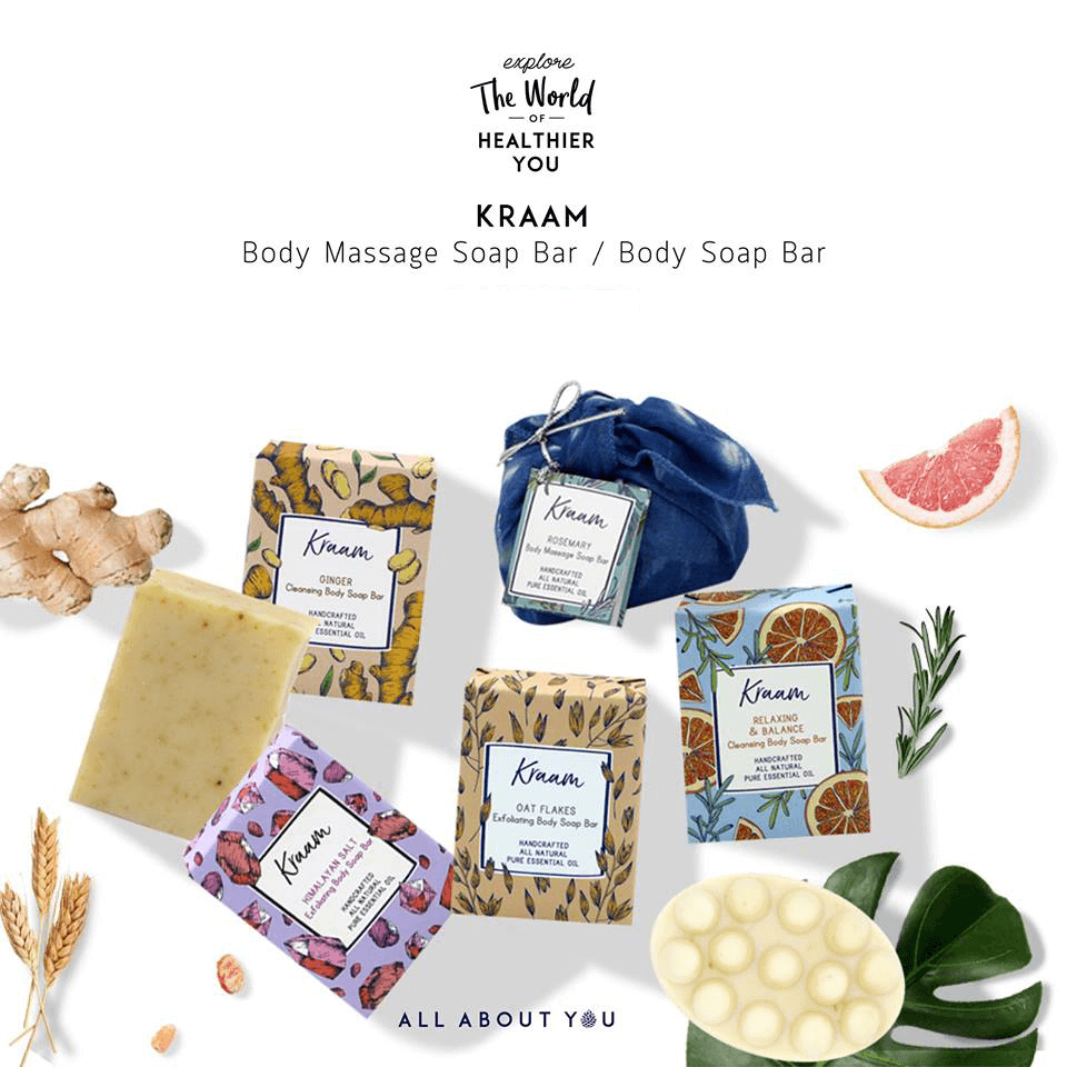 Kraam,สบู่ Kraam,Kraam Peppermint & Lemongrass Cleansing Body Soap Bar,Peppermint & Lemongrass Cleansing Body Soap Bar 100g,Kraam Peppermint & Lemongrass Cleansing Body Soap Bar ราคา,รีวิว Kraam Peppermint & Lemongrass Cleansing Body Soap Bar,Kraam Peppermint & Lemongrass Cleansing Body Soap Bar ดีไหม,