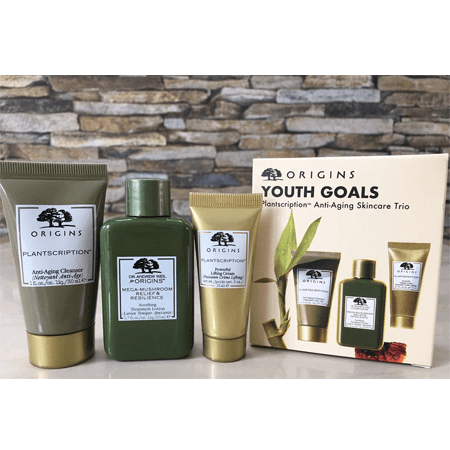 Origins Youth Goals Plantscription Anti-Aging Skincare Trio set