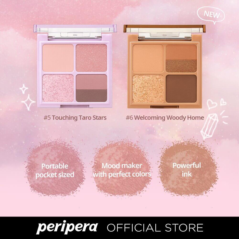 PERIPERA Ink Pocket Shadow Palette #05 Touching Taro Stars 